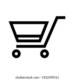 shopping cart icon or logo isolated sign symbol vector illustration - high quality black style vector icons
