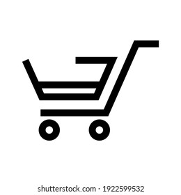 shopping cart icon or logo isolated sign symbol vector illustration - high quality black style vector icons
