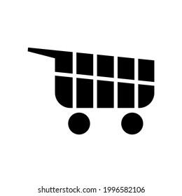 shopping cart icon or logo isolated sign symbol vector illustration - high quality black style vector icons
