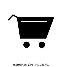 shopping cart icon or logo isolated sign symbol vector illustration - high quality black style vector icons
