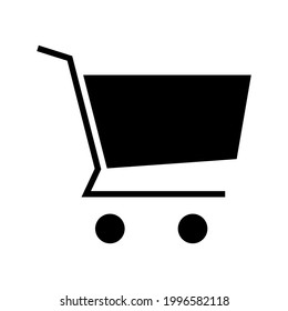 shopping cart icon or logo isolated sign symbol vector illustration - high quality black style vector icons
