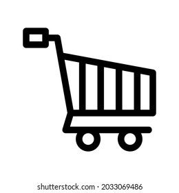 shopping cart icon or logo isolated sign symbol vector illustration - high quality black style vector icons
