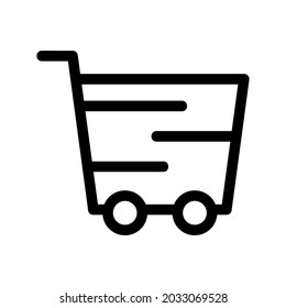 shopping cart icon or logo isolated sign symbol vector illustration - high quality black style vector icons
