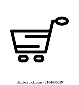 shopping cart icon or logo isolated sign symbol vector illustration - high quality black style vector icons
