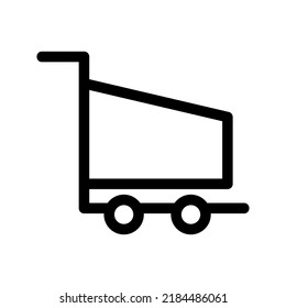 shopping cart icon or logo isolated sign symbol vector illustration - high quality black style vector icons

