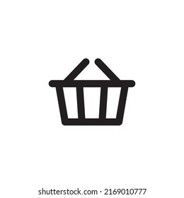 Icono del carro de la compra o logotipo ilustración vectorial del símbolo aislado - icono vectorial de estilo negro de alta calidad