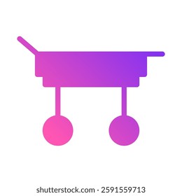 Shopping Cart Icon Modern Gradient Style Art