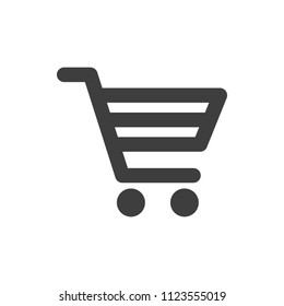 Shopping cart icon on a white background