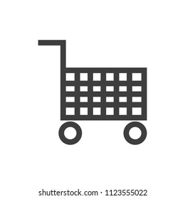Shopping cart icon on a white background