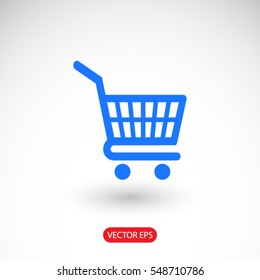 Shopping cart icon. One of set web icons