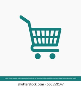 Shopping cart icon. One of set web icons