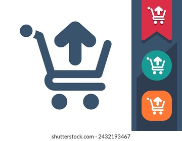 Shopping Cart Icon. Online Shopping, E-commerce, E-shopping. Professional, pixel perfect vector icon.