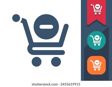 Shopping Cart Icon. Online Shopping, E-commerce, E-shopping. Professional, pixel perfect vector icon.