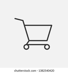 Shopping Cart Icon. Online Market Symbol for Info Graphic, Design Elements, Websites, Presentation and Application - Vector.