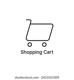 Shopping cart icon, online store, mobile store