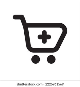 Shopping Cart Icon Outline Style