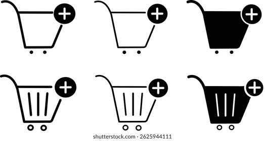 shopping cart icon with plus mark. Shopping basket, for your websites and apps, shopping cart icon,
