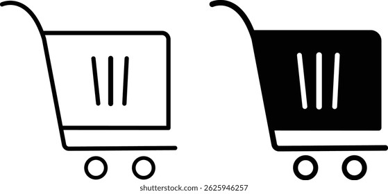 shopping cart icon set. Shopping basket, Internet shop buy logo symbol sign, shopping cart icon, Linear shop icon set vactor.
