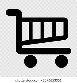 Shopping cart icon set, Full and empty shopping cart symbol, shop and sale, vector illustration. Color set. Color vector. Transparent background