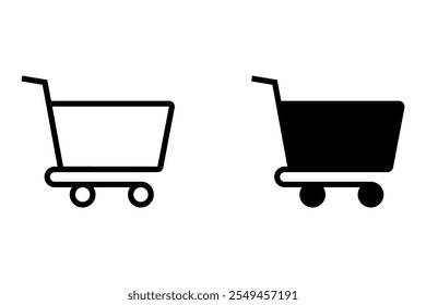 Shopping Cart icon set. for mobile concept and web design. vector illustration on white background