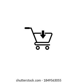 shopping cart, icon set vector symbol