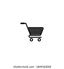 Einkaufswagen, Vektorsymbol mit Symbolsatz