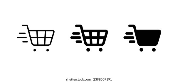 Shopping Cart icon set vector for web, ui, and mobile apps