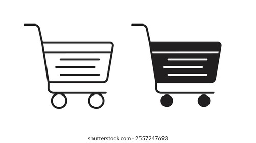 shopping cart Icon set. vector illustration set