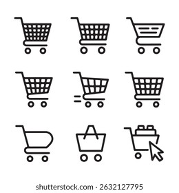 Shopping Cart Icon Set vector file
