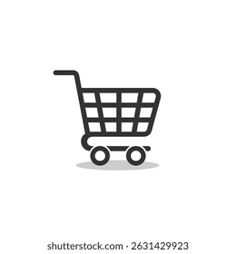 Shopping Cart icon with shadow