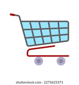 Shopping cart icon. sign for mobile concept and web design. vector illustration