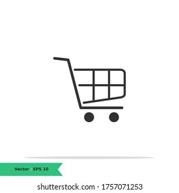 Shopping Cart Icon. Shopping Sign Symbol Logo Templete. Vector Icon EPS 10