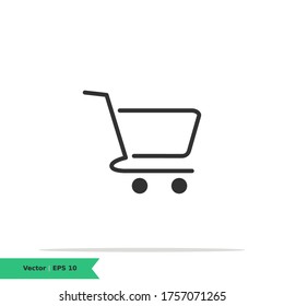 Shopping Cart Icon. Shopping Sign Symbol Logo Templete. Vector Icon EPS 10