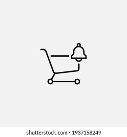 Shopping cart icon sign vector,Symbol, logo illustration for web and mobile