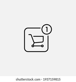 Shopping cart icon sign vector,Symbol, logo illustration for web and mobile