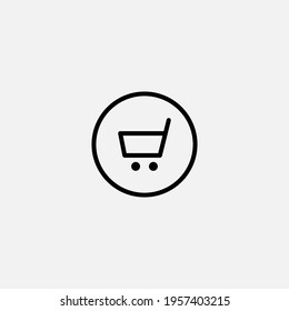 Shopping cart icon sign vector,Symbol, logo illustration for web and mobile