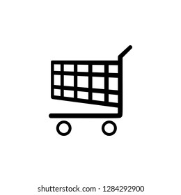 shopping cart icon. Simple glyph vector of universal set icons for UI and UX, website or mobile application