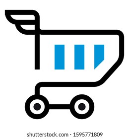 Shopping cart icon Simple - Image