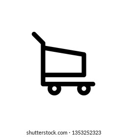 Shopping cart icon simple and pixel perfect