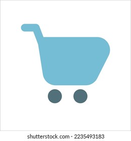 Shopping Cart Icon Solid Color