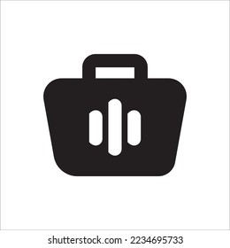 Shopping Cart Icon Solid Style