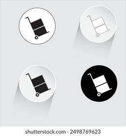 Shopping Cart Icon. stock trolley Cart illustration