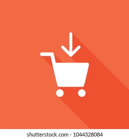 Shopping cart icon, stock vector, eps10.