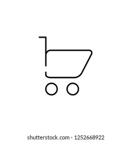 Shopping cart icon. Store basket sign