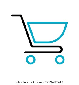 Shopping cart icon, store and shopping, illustration of buy and store, suitable used for shop, retail, store, market, and etc