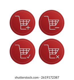 Shopping cart icon. Supermarket trolley.