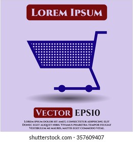 Shopping cart icon or symbol