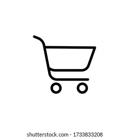 Shopping cart icon symbol vector illustration