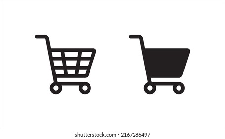 Shopping cart icon. cart symbol, vector illustration