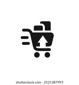 Shopping cart icon symbol vector illustration